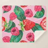 Illustratie van het handgetrokken patroon van de w sherpa deken (Voorkant (horizontaal))