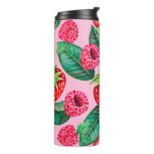 Illustratie van het handgetrokken patroon van de w thermosbeker (Gedraaid links)