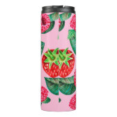 Illustratie van het handgetrokken patroon van de w thermosbeker (Achterkant)