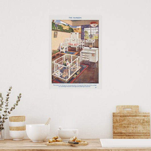 illustratie van het interieur ontwerp poster (Keuken)