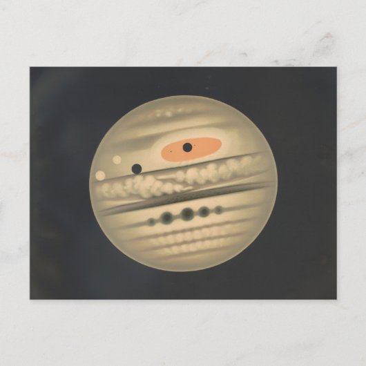  illustratie van het Jupiter Astronomie Briefkaart (Voorkant)