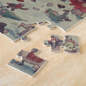 Illustratie van het kerstdagblad Vintage (1918) Legpuzzel (Zijkant)