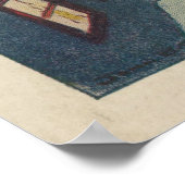 Illustratie van het kerstdagblad Vintage (1918) Poster (Hoek)