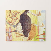  illustratie van het kinderboek Ostrich Legpuzzel (Horizontaal)