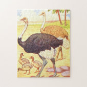  illustratie van het kinderboek Ostrich Legpuzzel (Verticaal)