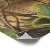 Illustratie van het konijn van textielhaas (Lepus  Poster (Hoek)