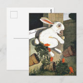 Illustratie van het  konijnenboek Kinderboek Briefkaart (Voorkant / Achterkant)