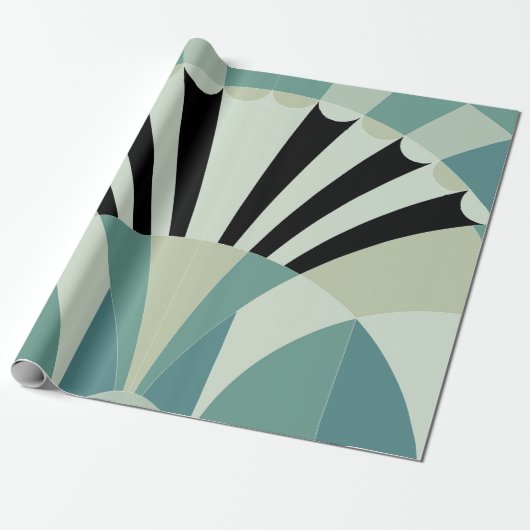 illustratie van het kunstdecorpatroon cadeaupapier (Uitgerold)