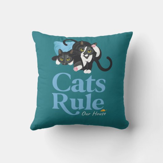 Illustratie van het kussen van katten (Achterkant)