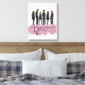 Illustratie van het leger van Dumbledore Canvas Afdruk (Insitu (Slaapkamer))