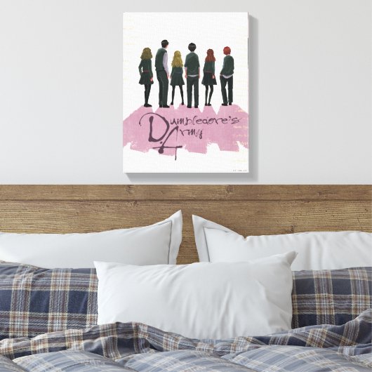 Illustratie van het leger van Dumbledore Canvas Afdruk (Insitu (Slaapkamer))