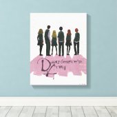 Illustratie van het leger van Dumbledore Canvas Afdruk (Insitu (Houten vloer))