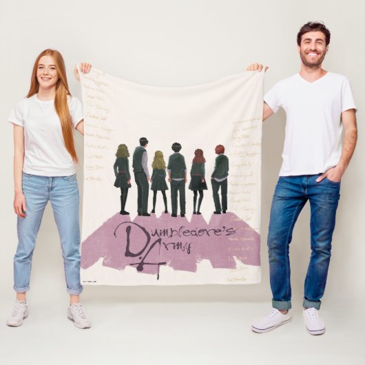 Illustratie van het leger van Dumbledore Fleece Deken (In situ)