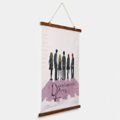 Illustratie van het leger van Dumbledore Hangend Wandkleed (Gebogen)