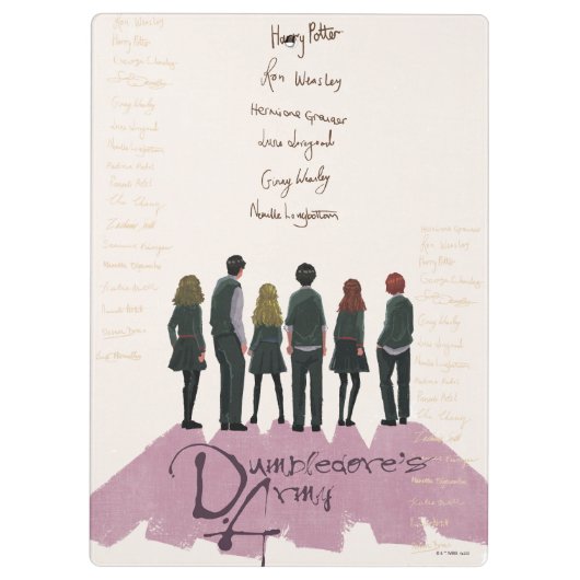 Illustratie van het leger van Dumbledore Klembord (Achterkant)