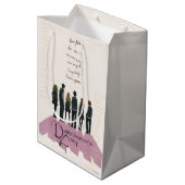 Illustratie van het leger van Dumbledore Medium Cadeauzakje (Achterkant Gekanteld)