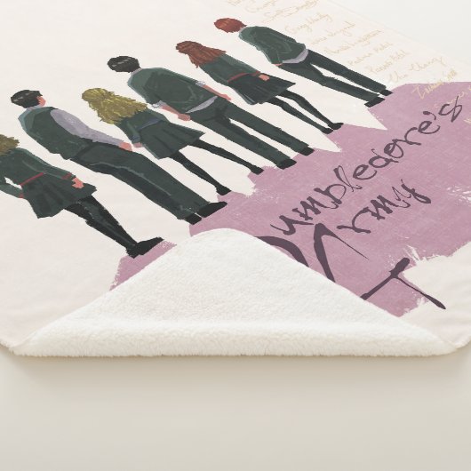 Illustratie van het leger van Dumbledore Sherpa Deken (3/4)