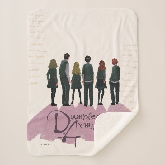 Illustratie van het leger van Dumbledore Sherpa Deken (Voorkant)