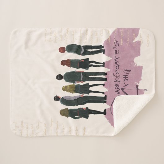 Illustratie van het leger van Dumbledore Sherpa Deken (Voorkant (horizontaal))