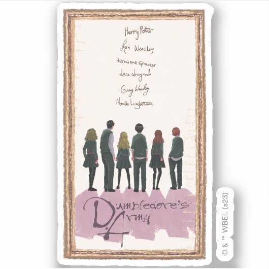 Illustratie van het leger van Dumbledore Sticker (Voorkant)