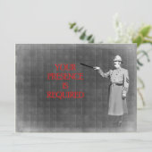 Illustratie van het  Man van de politie Kaart (Staand voorkant)