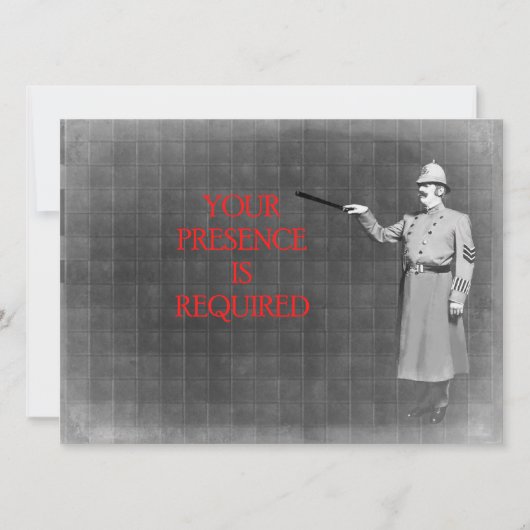 Illustratie van het  Man van de politie Kaart (Voorkant)