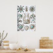  illustratie van het mariene leven poster (Keuken)