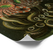  illustratie van het mariene leven poster (Hoek)