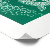  illustratie van het mariene leven poster (Hoek)