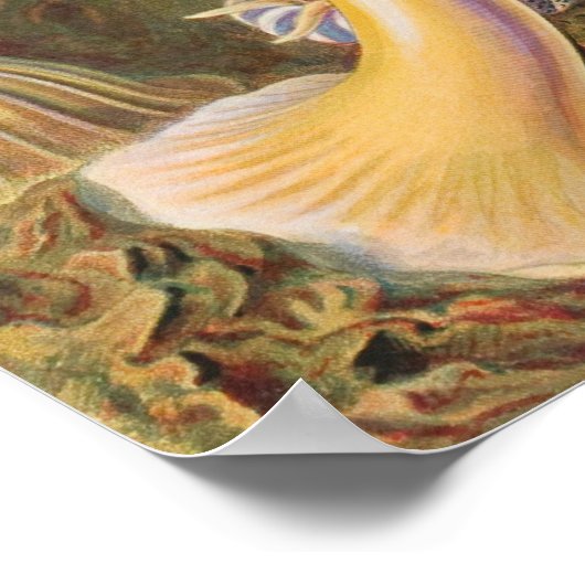  illustratie van het mariene leven poster (Hoek)