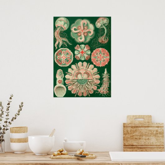  illustratie van het mariene leven poster (Keuken)