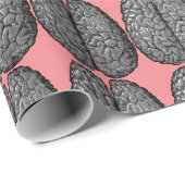  illustratie van het menselijk brein cadeaupapier (Rol Hoek)