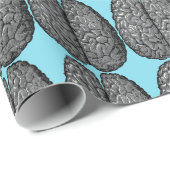 illustratie van het menselijk brein cadeaupapier (Rol Hoek)