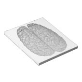  illustratie van het menselijk brein notitieblok (Schuin)