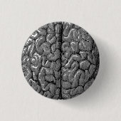  illustratie van het menselijk brein ronde button 3,2 cm (Voorkant)