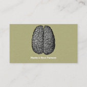  illustratie van het menselijk brein visitekaartje (Voorkant)