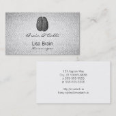  illustratie van het menselijk brein visitekaartje (Voorkant / Achterkant)