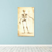  illustratie van het menselijk skelet canvas afdruk (Insitu (Houten vloer))