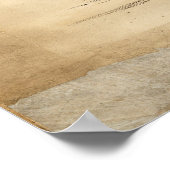  illustratie van het menselijk skelet poster (Hoek)