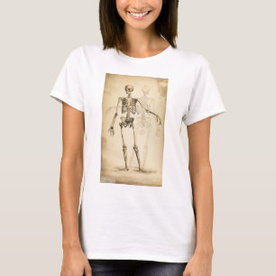  illustratie van het menselijk skelet t-shirt