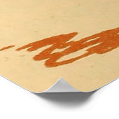 Illustratie van het  menselijk zenuwstelsel (1887) poster (Hoek)