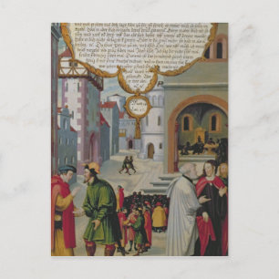 Illustratie van het onderricht van Christus Briefkaart