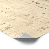  illustratie van het oude Antiek vliegtuig Poster (Hoek)