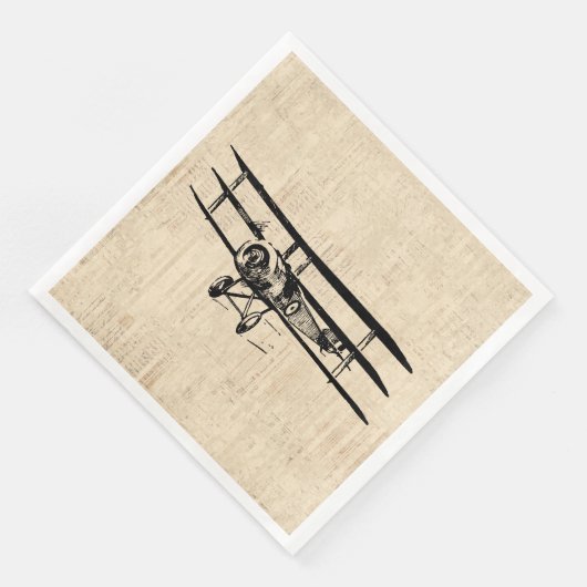 illustratie van het oude Antiek vliegtuig Servet (Hoek)