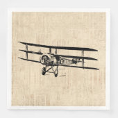  illustratie van het oude Antiek vliegtuig Servet (Voorkant)