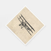  illustratie van het oude Antiek vliegtuig Servet (Hoek)