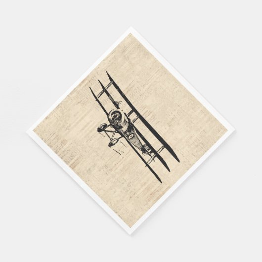 illustratie van het oude Antiek vliegtuig Servet (Hoek)