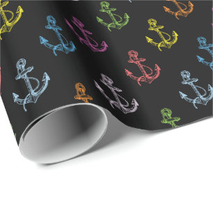 Illustratie van het patroon van multicolor booat A Cadeaupapier