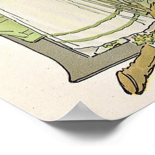 illustratie van het Poster Ottilia Adelborg (Hoek)