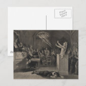 Illustratie van het proces van Salem Witch Briefkaart (Voorkant / Achterkant)